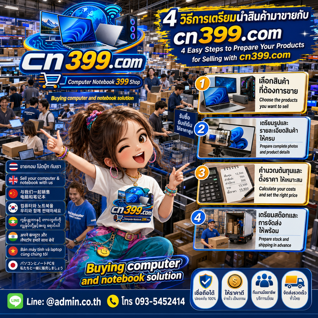 4 ขั้นตอนเตรียมสินค้าเพื่อขายกับ cn399.com ตั้งแต่เลือกสินค้า ถ่ายรูป คำนวณข้อมูล และเตรียมจัดส่ง